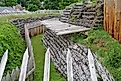 Reconstructed defenses of Fort Ligonier, Pennsylvania. Image credit Wilson44691, CC BY-SA 3.0, via Wikimedia Commons