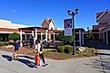 DAWSONVILLE, GA -6 JAN 2019- View of the North Georgia Premium Outlets, a Simon Premium Outlet located outside of Atlanta, Georgia.