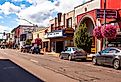 Downtown street in Lebanon, Oregon. Image credit Victoria Ditkovsky via Shutterstock