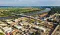 Aerial view of Atchison, Kansas.