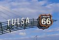 The famous Route 66 Gate in Tulsa Oklahoma.