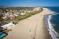 Aerial view of Cape May, New Jersey.