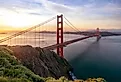 Golden Gate Bridge over San Francisco Bay, Northern California.