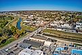 Aerial view of the Omaha suburb of Papillion, Nebraska.