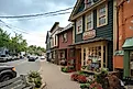 Downtown businesses in Frenchtown, New Jersey. Image: christianthiel.net / Shutterstock