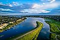 Overlooking Chestermere Lake in Alberta.