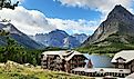 Many Glacier Hotel in Glacier National Park.
