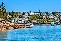 Waterfront and Harbor, Stonington, Maine.