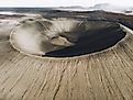The giant crater of Dimmuborgir, Iceland. One of many craters to hit Earth. 