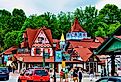 The beautiful downtown of Helen, Georgia. Image credit PQK via Shutterstock
