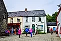 People visit Ulster American Folk Park in Northern Ireland, the UK.