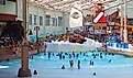 The Aquatopia indoor waterpark in Tannersville, Pennsylvania. Editorial credit: EQRoy / Shutterstock.com.