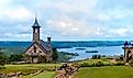 Stone church at top of the rock in Branson Missouri