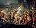 Alexander Cuts the Gordian Knot by Jean-Simon Berthélemy (1767)
