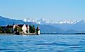 Beautiful island of Lindau on Lake Constance.