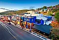 Park City, Utah's skyline over Main Street.