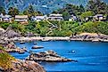 Beautiful coastal homes in Brookings, Oregon.