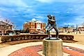 Elvis Presley Statue in Tupelo, MS. Editorial credit: Chad Robertson Media / Shutterstock.com.