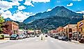A picturesque view of Ouray, Colorado, and the San Juan Mountains, via Andriy Blokhin / Shutterstock.com