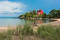 Marquette Harbor Lighthouse, in McCarty's Cove.  Marquette, MI.