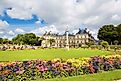 The beautiful view of the Luxembourg Gardens in Paris, France