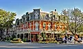 The shopping district of the town Niagara-on-the-Lake, Ontario, Canada. Image credit Dennis MacDonald via Shutterstock