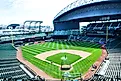 T-Mobile Park in Seattle, Washington is the 3rd largest stadium in the MLB. Editorial credit: MNAphotography / Shutterstock.com