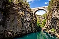 Eurymedon bridge over the Koprucay river gorge in Turkey. Via Shutterstock / Alexey Oblov.