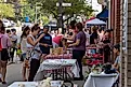 Farmers market in Delaware, Ohio. Image credit arthurgphotography via Shutterstock.com