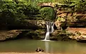 Upper Falls at Old Man's Cave, Hocking Hills State Park, Ohio.