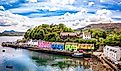 Colorful houses of Portree, Isle of Skye, Scotland, UK.