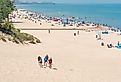 Indiana Dunes State Beach, Lake Michigan. Image credit HPK Images via Shutterstock