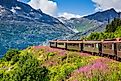 Yukon Route Railroad in Skagway, Alaska.