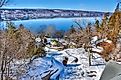 Winter scene at Seneca Lake.