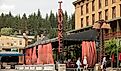 Afternoon sunlight shines on historic downtown Truckee. Editorial credit: Matt Gush / Shutterstock.com