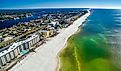 The gorgeous white sand beach of Fort Walton Beach, Florida.