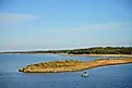Beautiful Sardis Lake and dam. 