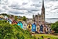 The historical town of Cobh, Ireland.