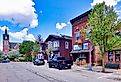 Downtown street, New Glarus, Wisconsin. Image credit Erwin Widmer via Shutterstock