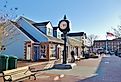View of Washington Street Mall, a pedestrian shopping area in downtown Cape May, New Jersey. Image credit EQRoy via Shutterstock.com