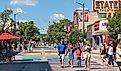 Busy Front Street in downtown Traverse City, Michigan. Editorial credit: Heidi Besen / Shutterstock.com