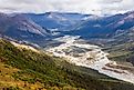 Dazzling landscape of Gates of the Arctic National Park in Alaska.