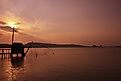 The beautiful Lake Togo at sunrise.