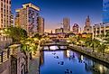 Providence cityscape at dusk. Image credit SeanPavonePhoto via AdobeStock.
