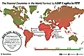 a map showing the poorest countries in the world