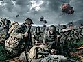 American soldiers on Field of Second World War Battle. Image by Maxim Apryatin via Shutterstock.com