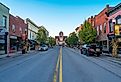 Brick buildings along the main street in Bardstown, Kentucky. Image credit Jason Busa via Shutterstock