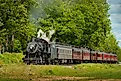 Strasburg Railroad with passenger cars