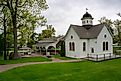 St Anne's Shrine on the shores of Lake Champlain, Isle La Motte (Editorial credit: Pernelle Voyage / Shutterstock.com)