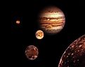 Jupiter family. Image by NASA/JPL, Public domain, via Wikimedia Commons.